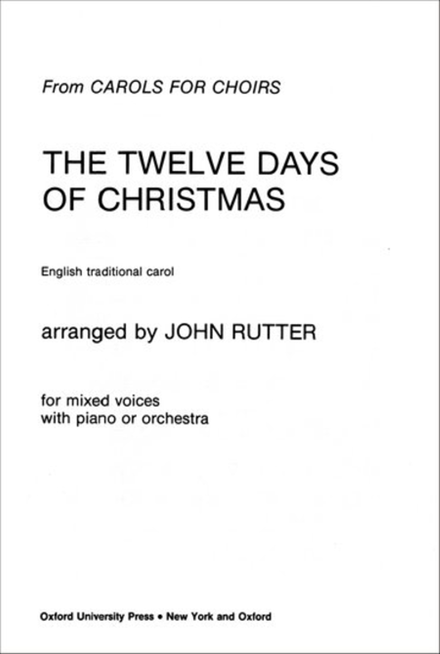 The Twelve days of Christmas 4-Part scores gallery preview page 1