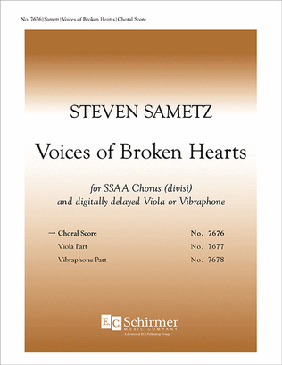 Voices of Broken Hearts (Choral score)