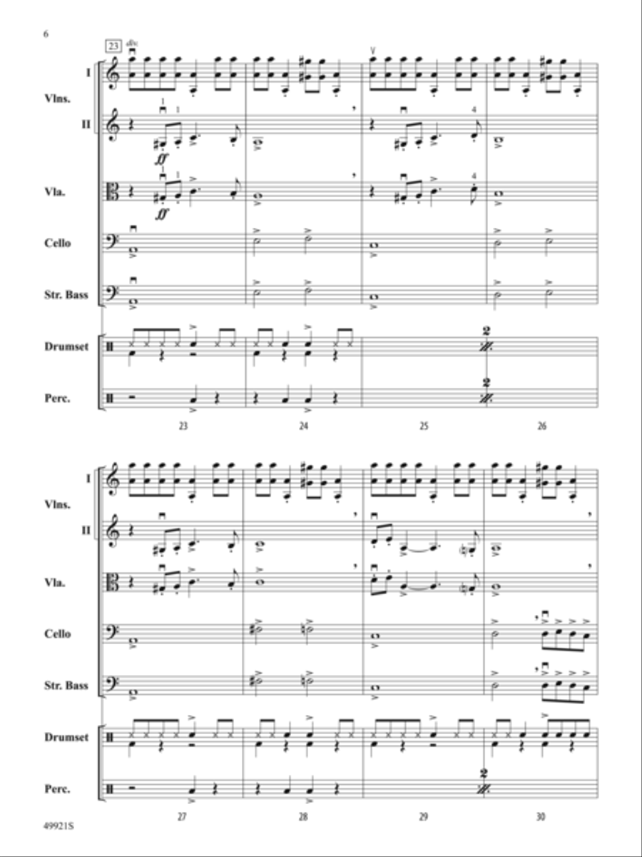 Black Adam: Score String Orchestra scores gallery preview page 6
