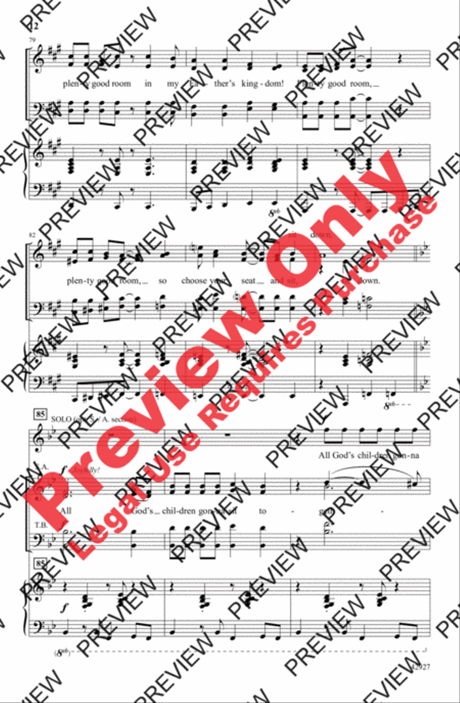 Room at the Welcome Table 4-Part scores gallery preview page 12