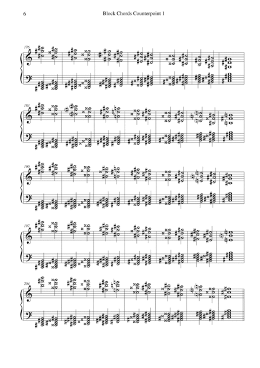 Block Chords Counterpoint 1 Piano Method scores gallery preview page 6