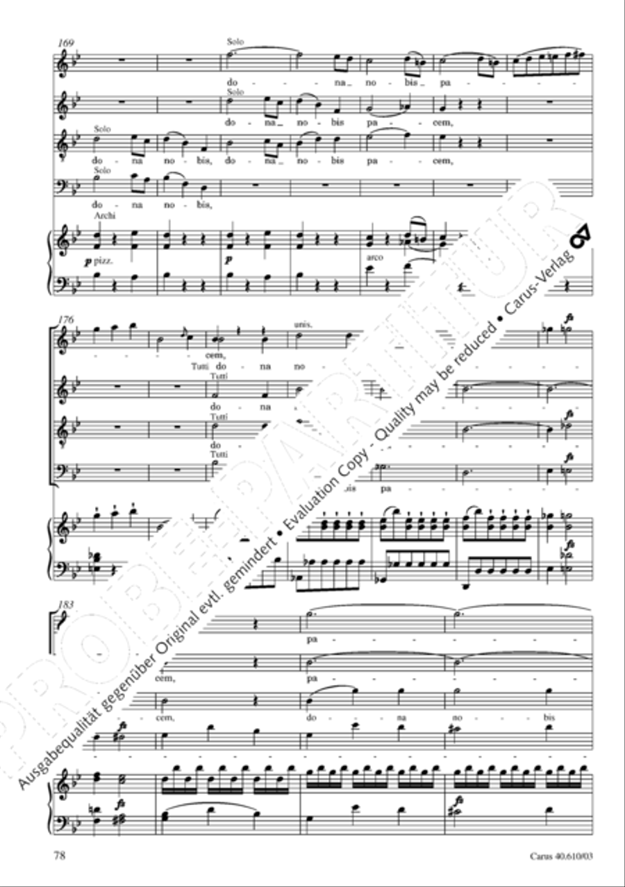 Theresienmesse in B 4-Part scores gallery preview page 79