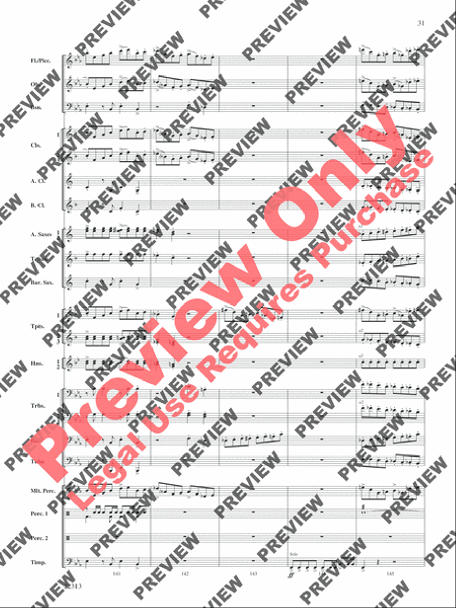 In the Center Ring Concert Band scores gallery preview page 32