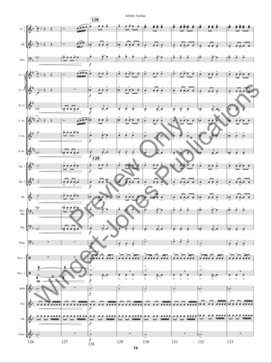 Infinity Fanfare Concert Band scores gallery preview page 19