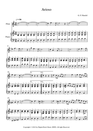 Book cover for Arioso - George Frideric Handel (Flute + Piano)