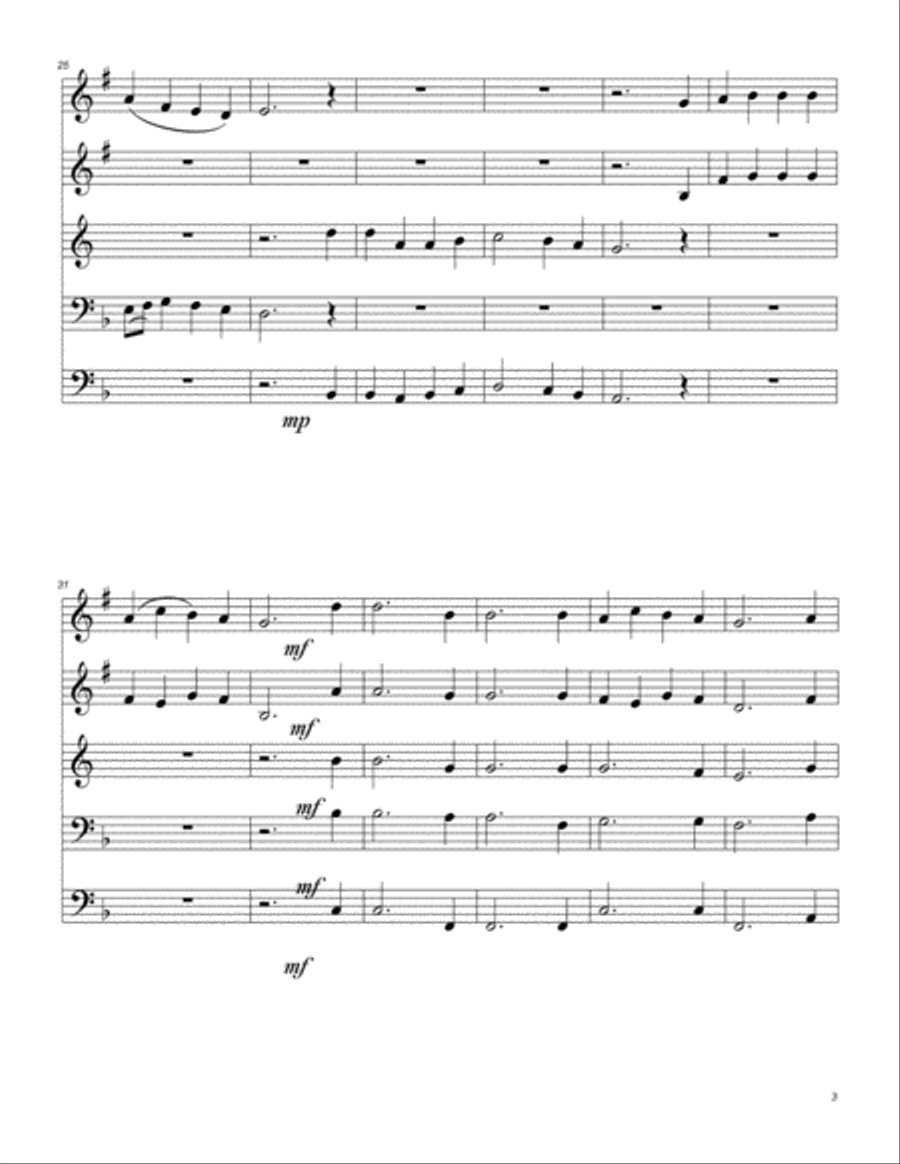 O Come, O Come, Emmanuel O Come, O Come, Emmanuel Brass Ensemble scores gallery preview page 4