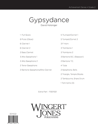 Book cover for Gypsydance - Full Score
