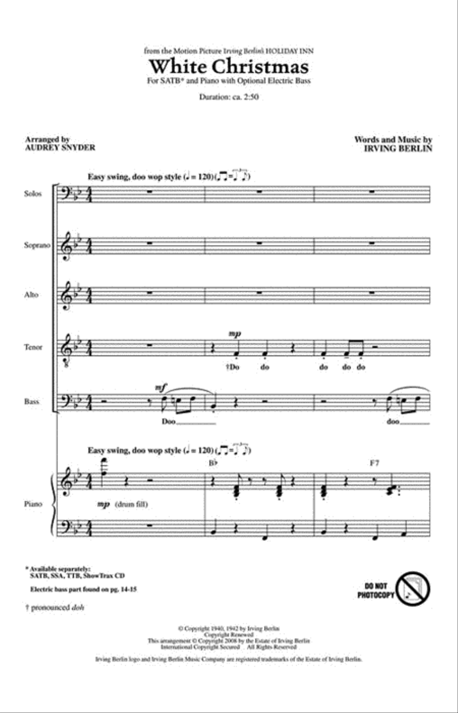 White Christmas White Christmas 4-Part scores gallery preview page 2