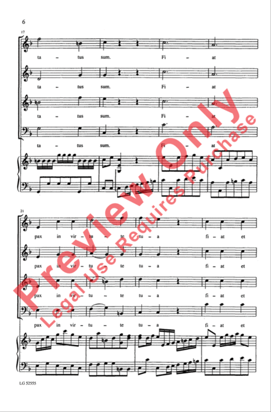 Laetatus Sum 4-Part scores gallery preview page 6