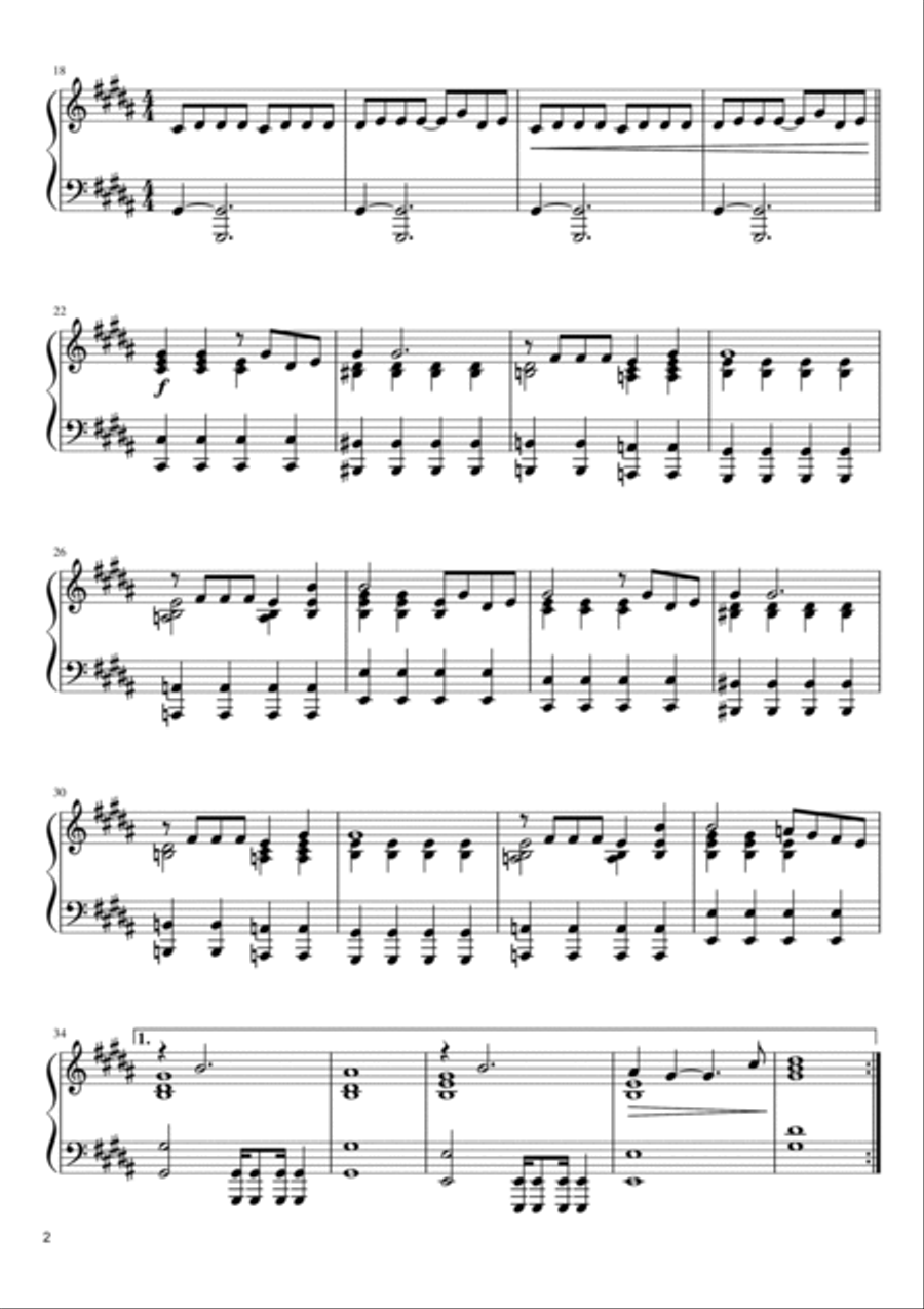 Ameno Piano Solo scores gallery preview page 2