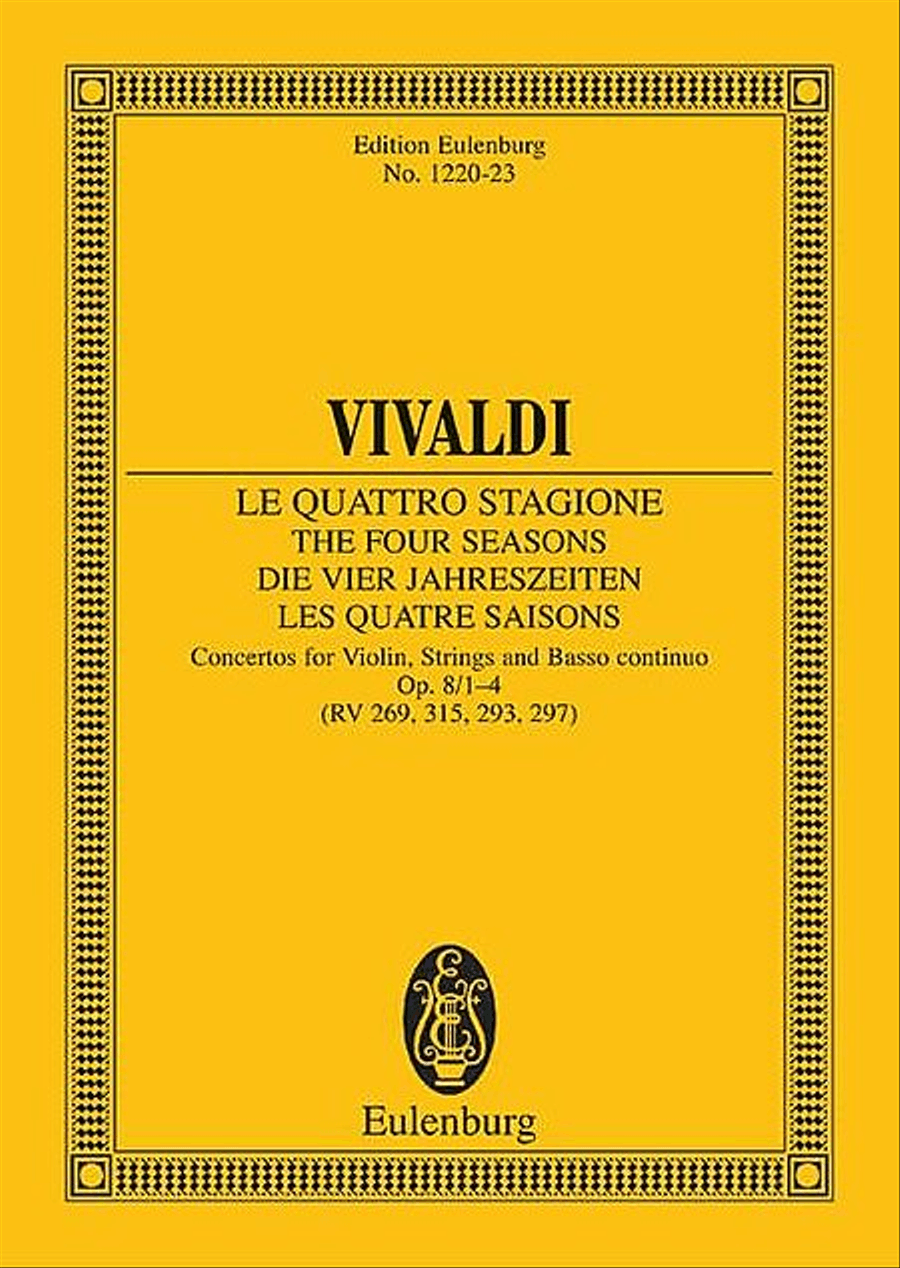 Violin Concerto Op. 8, No. 1 “Spring” Orchestra scores gallery preview page 1