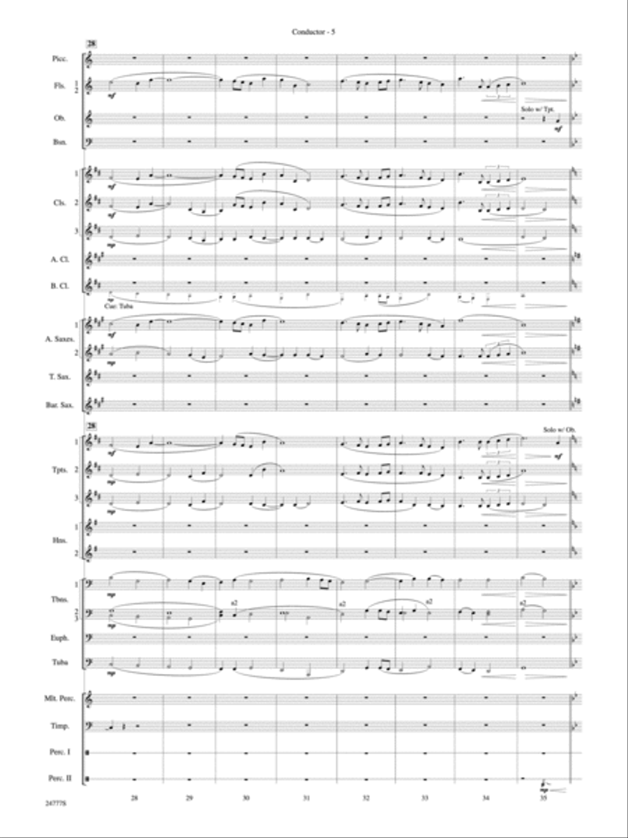 Harry at Hogwarts (from Harry Potter and the Goblet of Fire): Score Concert Band scores gallery preview page 6