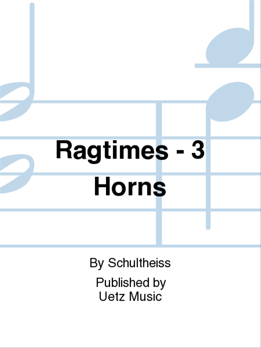 Ragtimes - 3 Horns Woodwind Trio scores gallery preview page 1