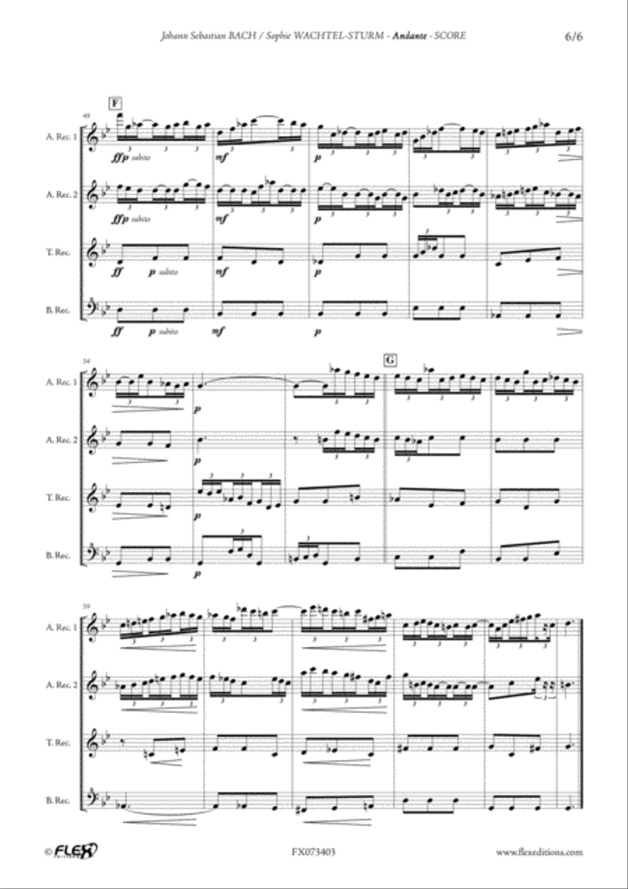 Andante Alto Recorder scores gallery preview page 6