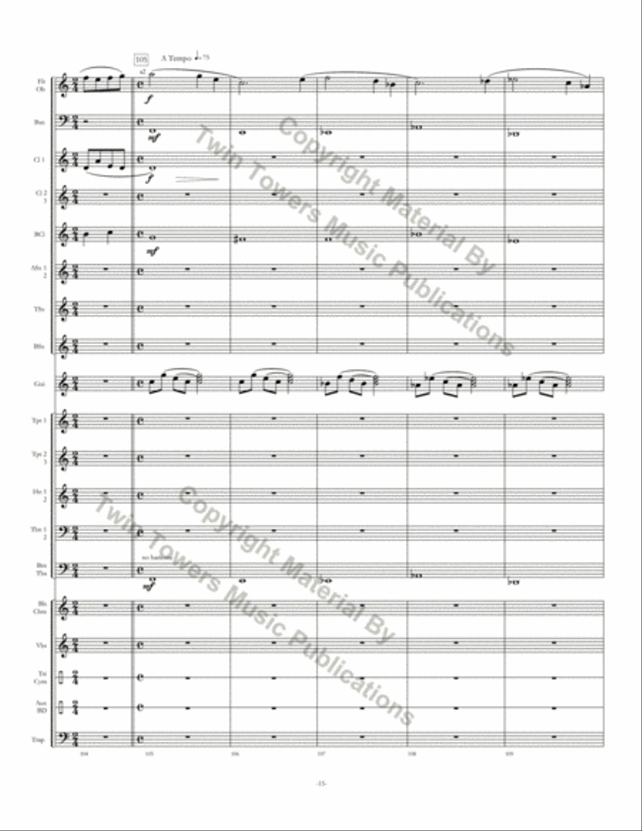 Almost Home Almost Home Concert Band scores gallery preview page 16