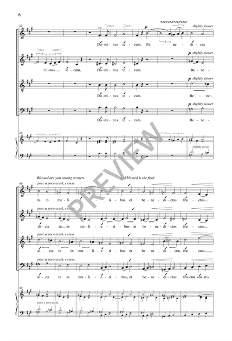 Ave Maria 4-Part scores gallery preview page 7