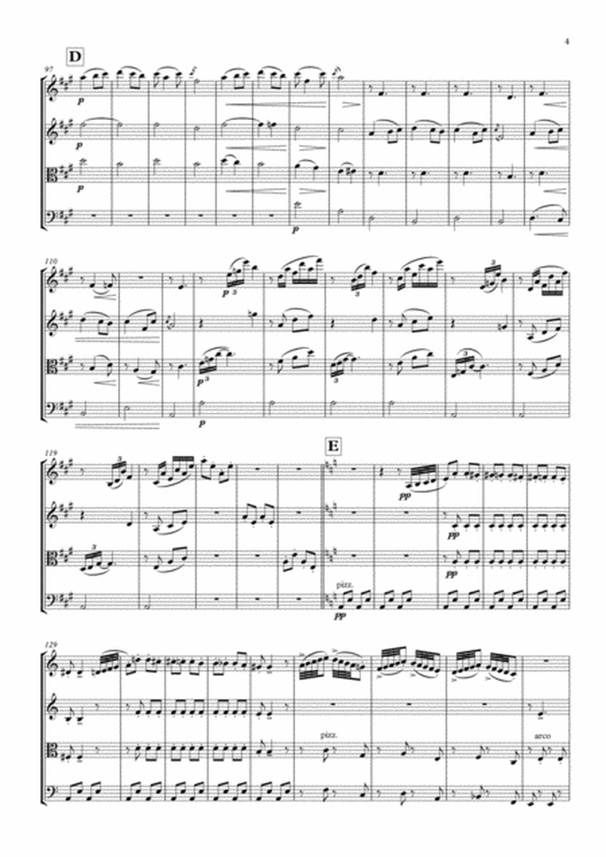 March Of The Dwarfs Op. 54, No. 3 - String Quartet