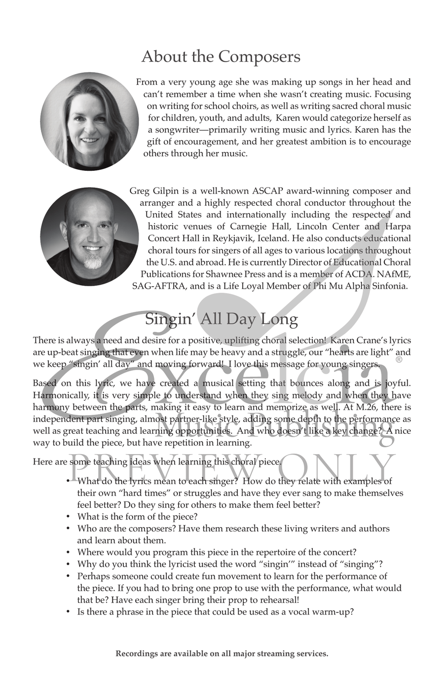 Singin' All Day Long Choir scores gallery preview page 3
