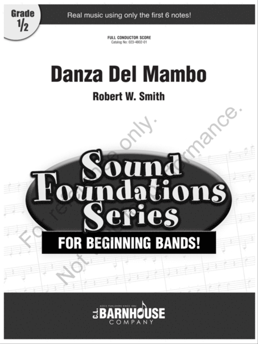 Danza Del Mambo Concert Band scores gallery preview page 2
