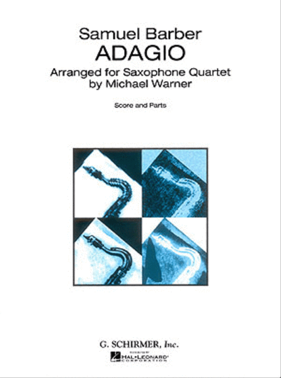 Adagio Adagio Saxophone Solo scores gallery preview page 1