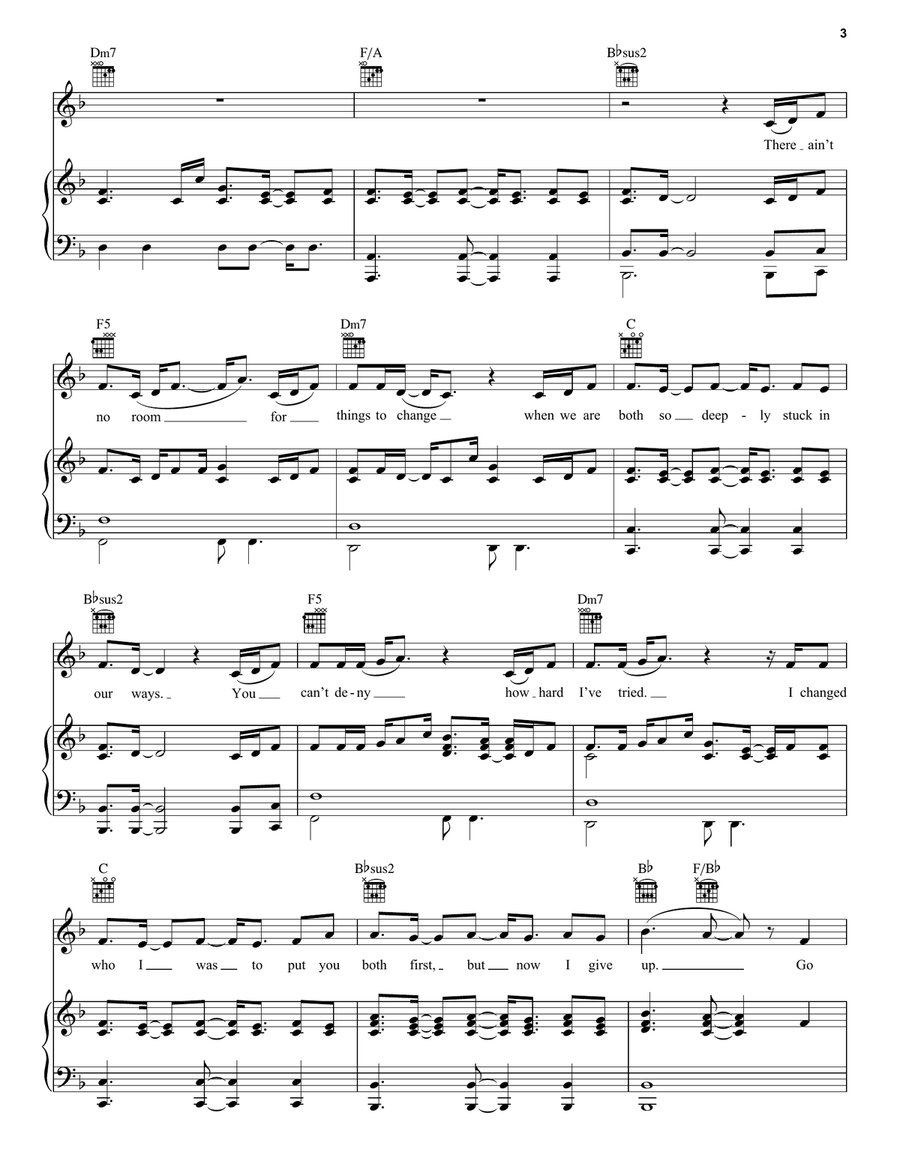 Easy On Me Piano, Vocal, Guitar scores gallery preview page 3