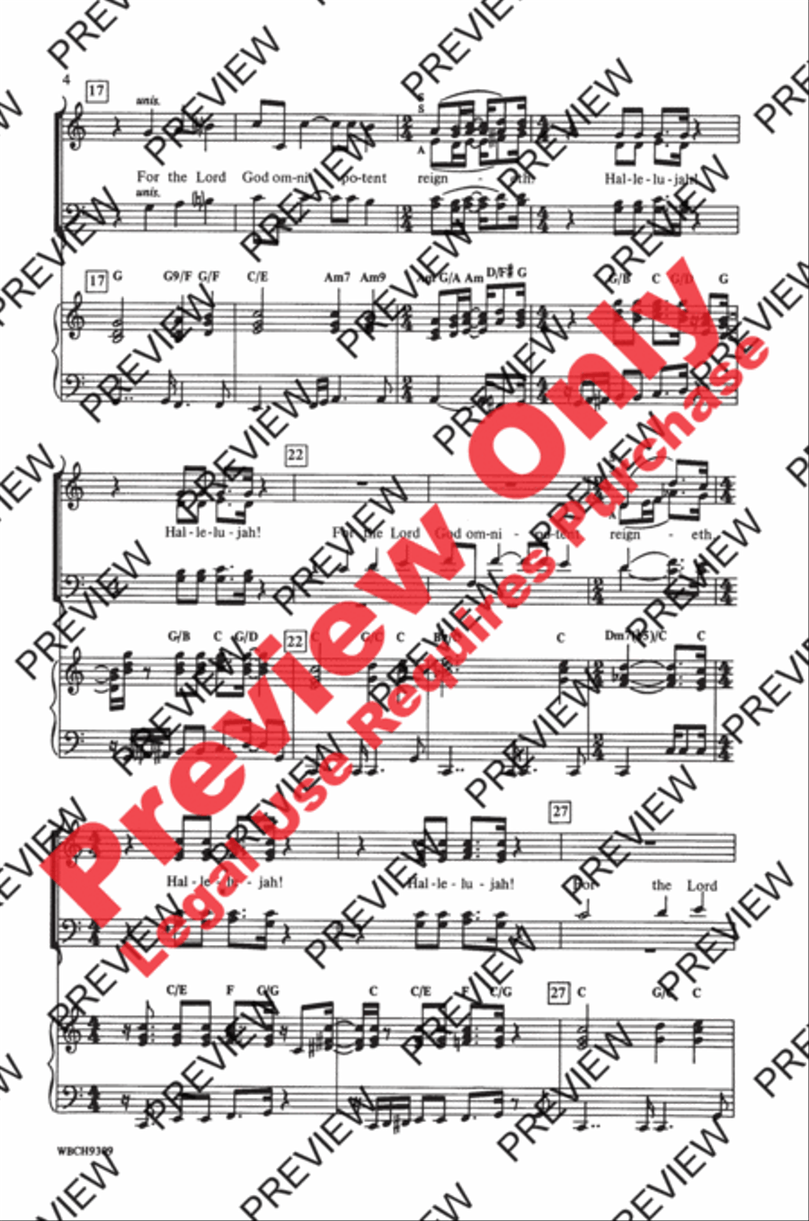 Hallelujah from Handels Messiah SATB SSATB scores gallery preview page 4
