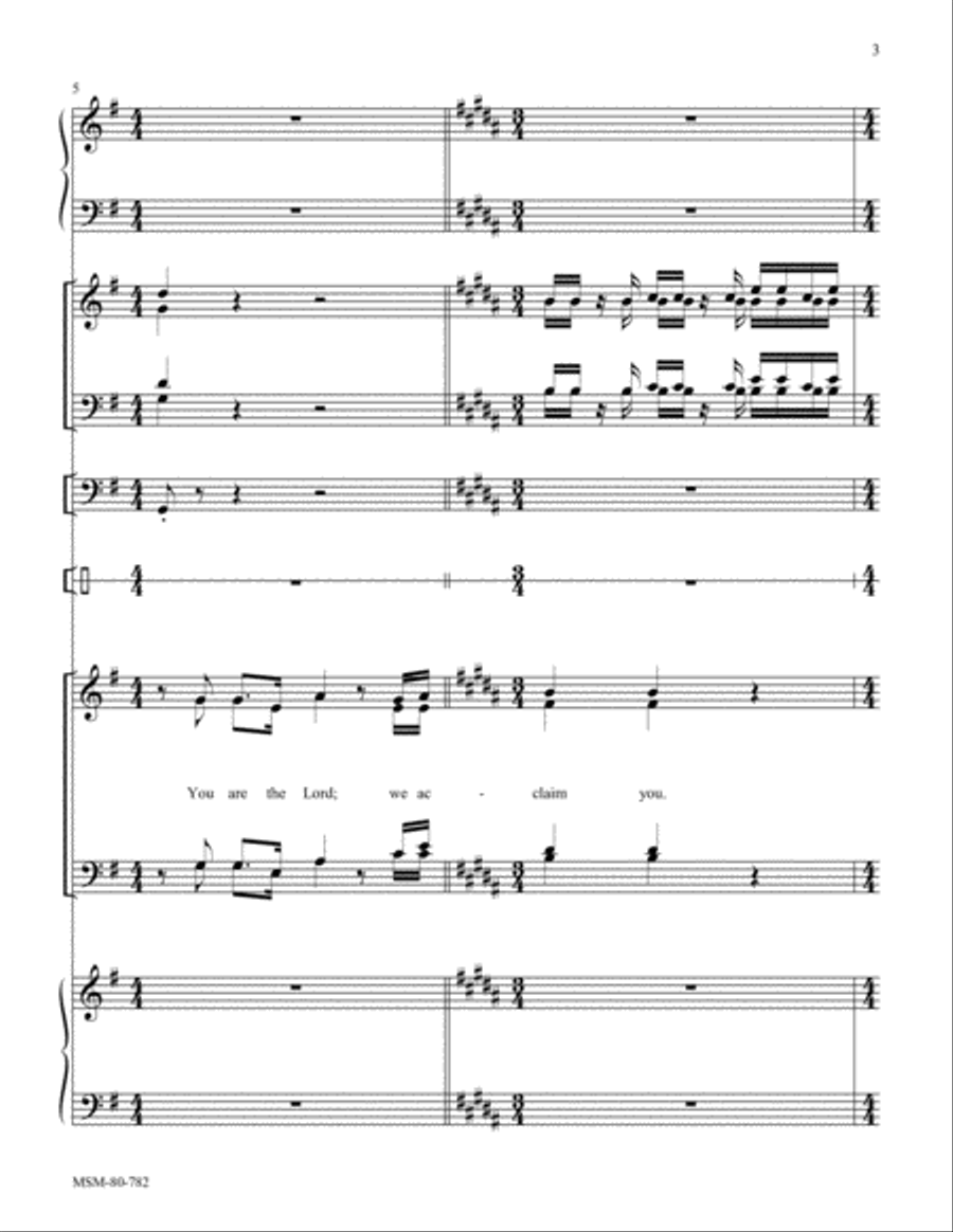 Te Deum Choir scores gallery preview page 3