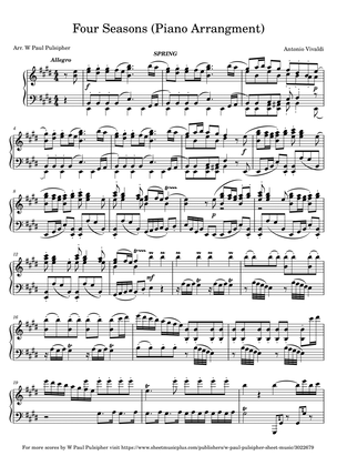 Vivaldi's Four Seasons (Piano Arrangement)