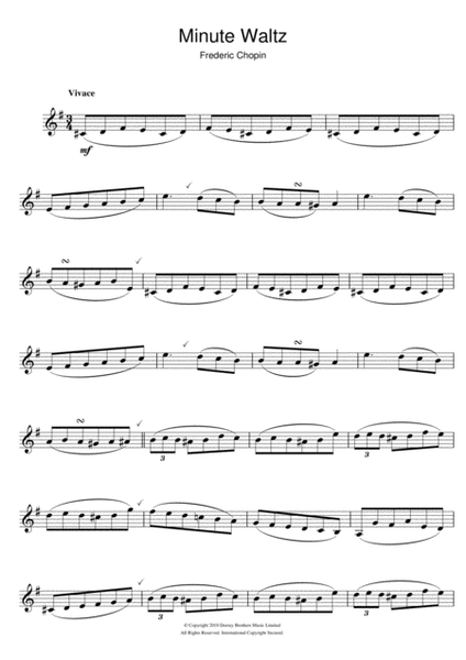 Minute Waltz in D flat major Op. 64 No. 1