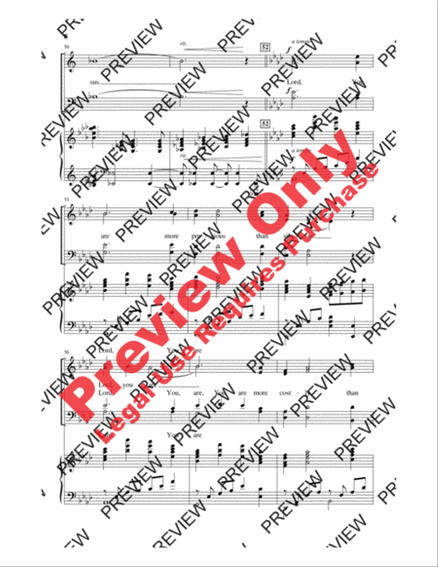 More Precious Than Silver with Give Me Jesus 4-Part scores gallery preview page 19