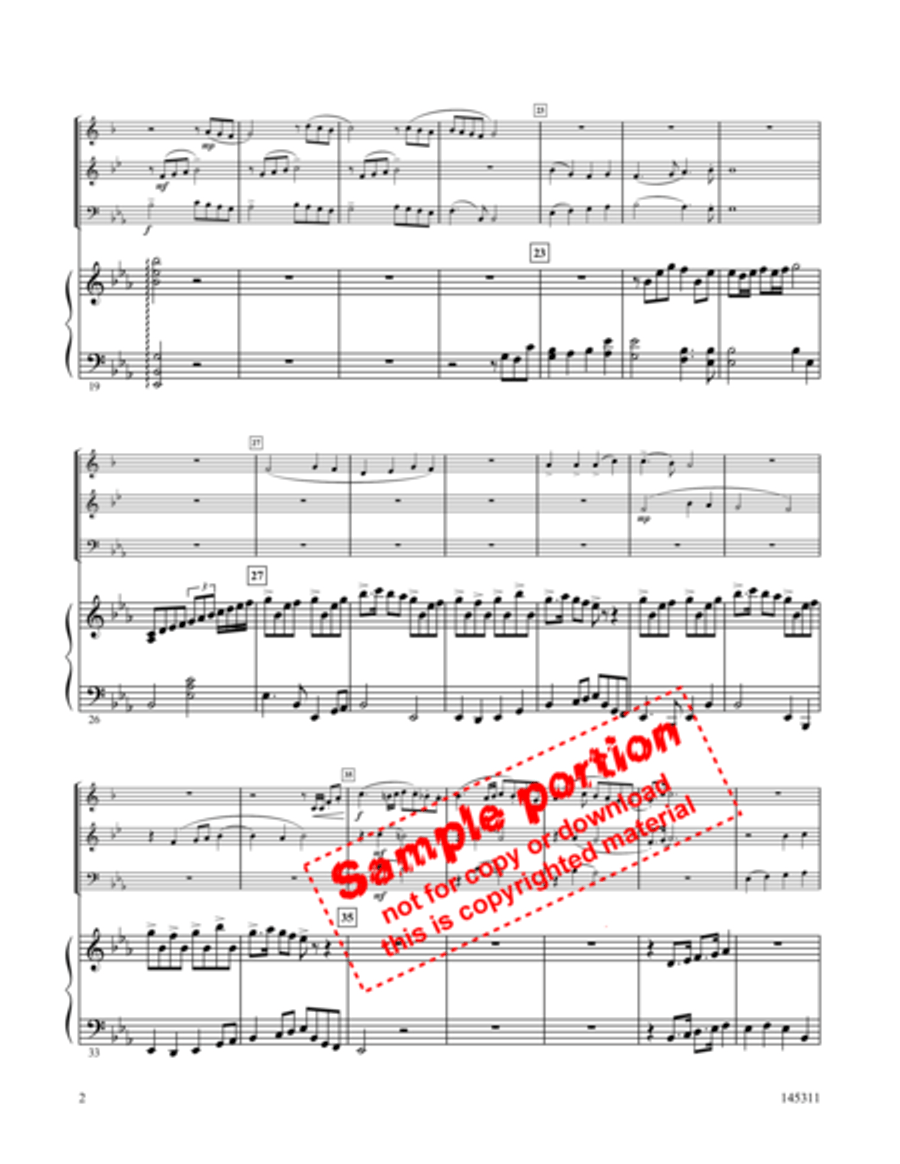 Angels We Have Heard Brass Trio scores gallery preview page 3