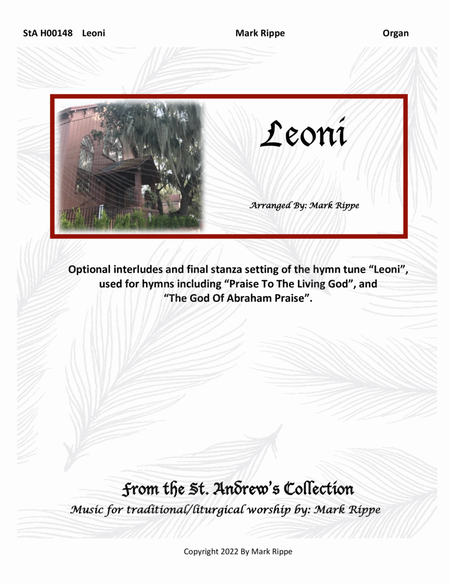 Leoni (The God Of Abraham Praise) StA H00148 image number null