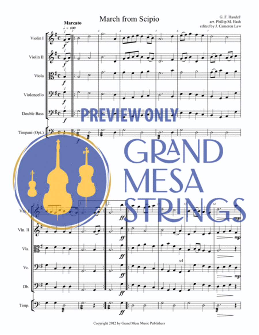 March from Scipio String Orchestra scores gallery preview page 2