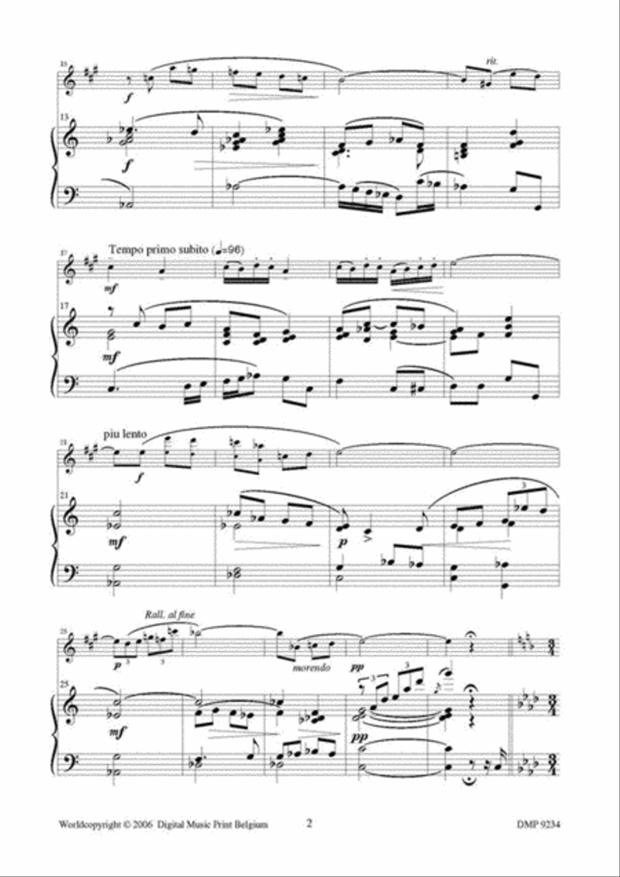 La Complainte D'Arlequin Alto Saxophone scores gallery preview page 3