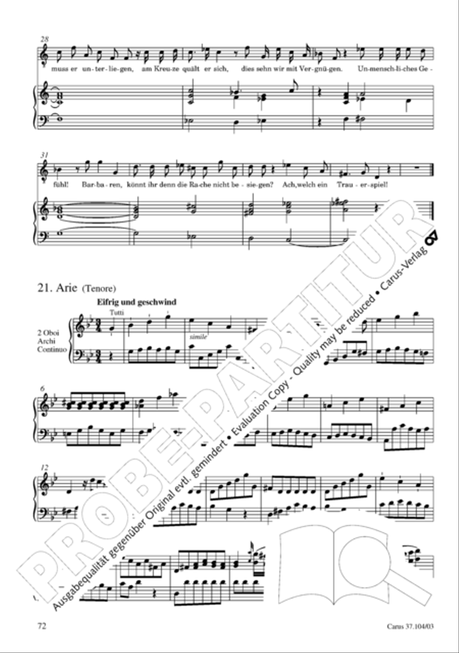 Ein Lammlein geht und tragt die Schuld 4-Part scores gallery preview page 73