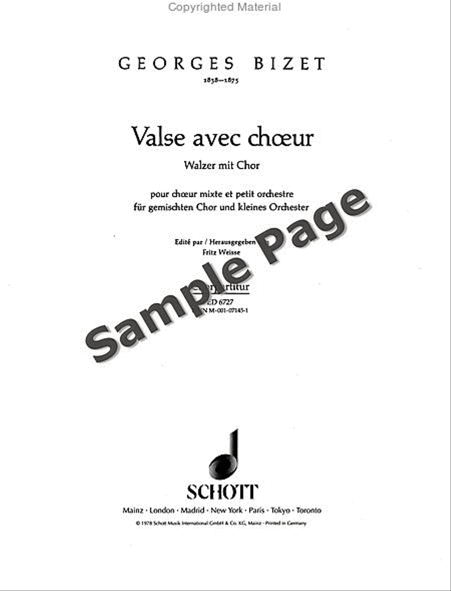 Waltz with Chorus 4-Part scores gallery preview page 2