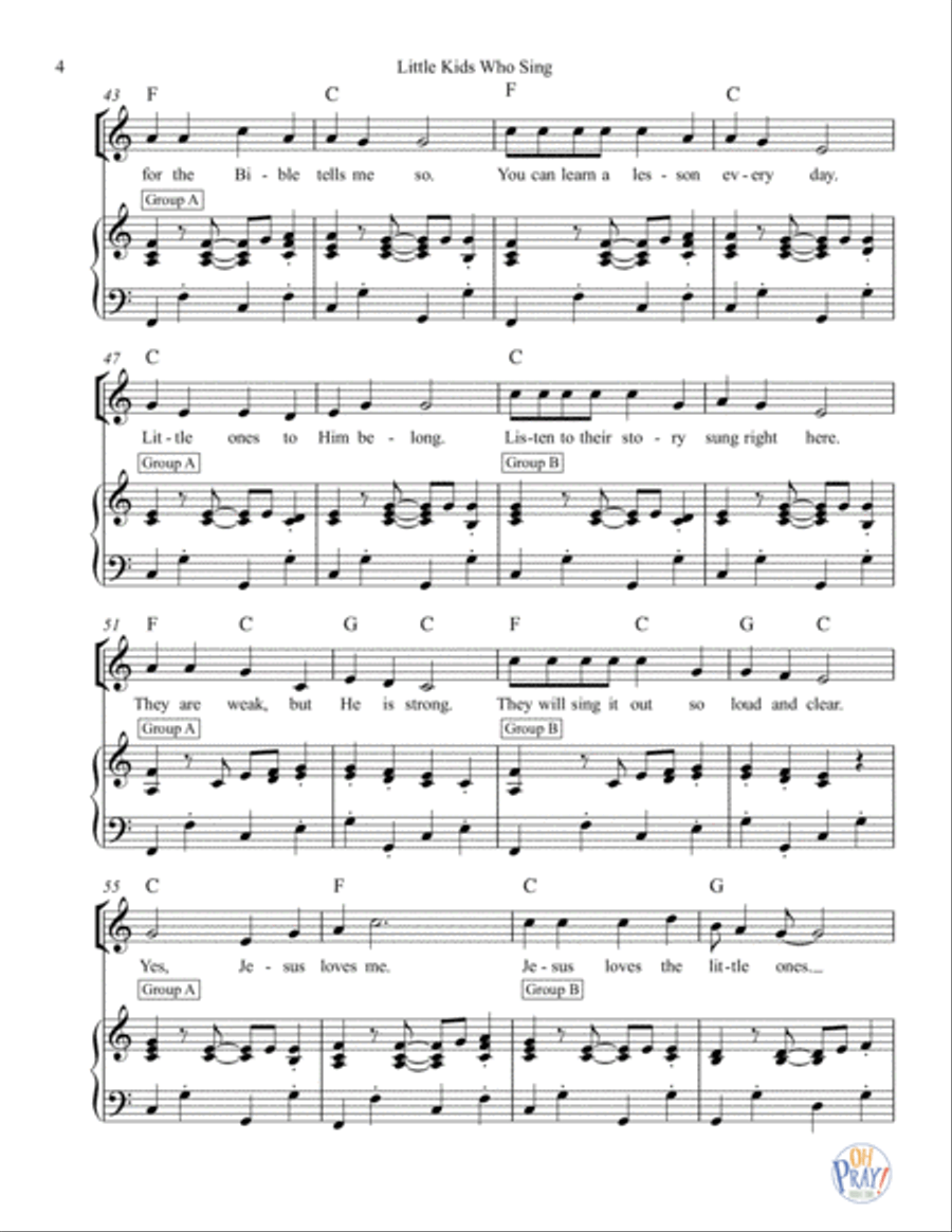 Little Kids Who Sing... Voice scores gallery preview page 5