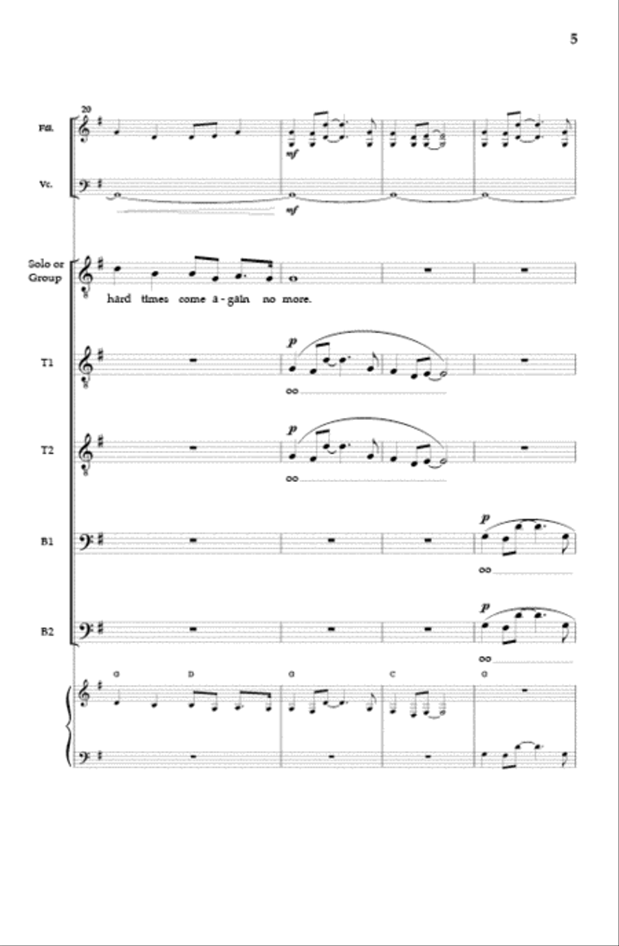 Hard Times (TTBB) Hard Times (TTBB) TTBB scores gallery preview page 4
