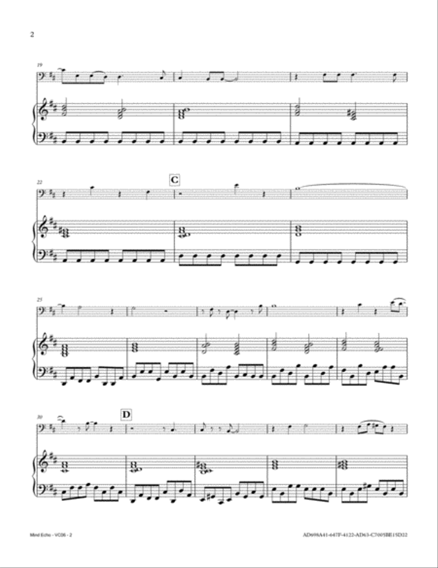 Mind Echo Mind Echo Piano scores gallery preview page 2