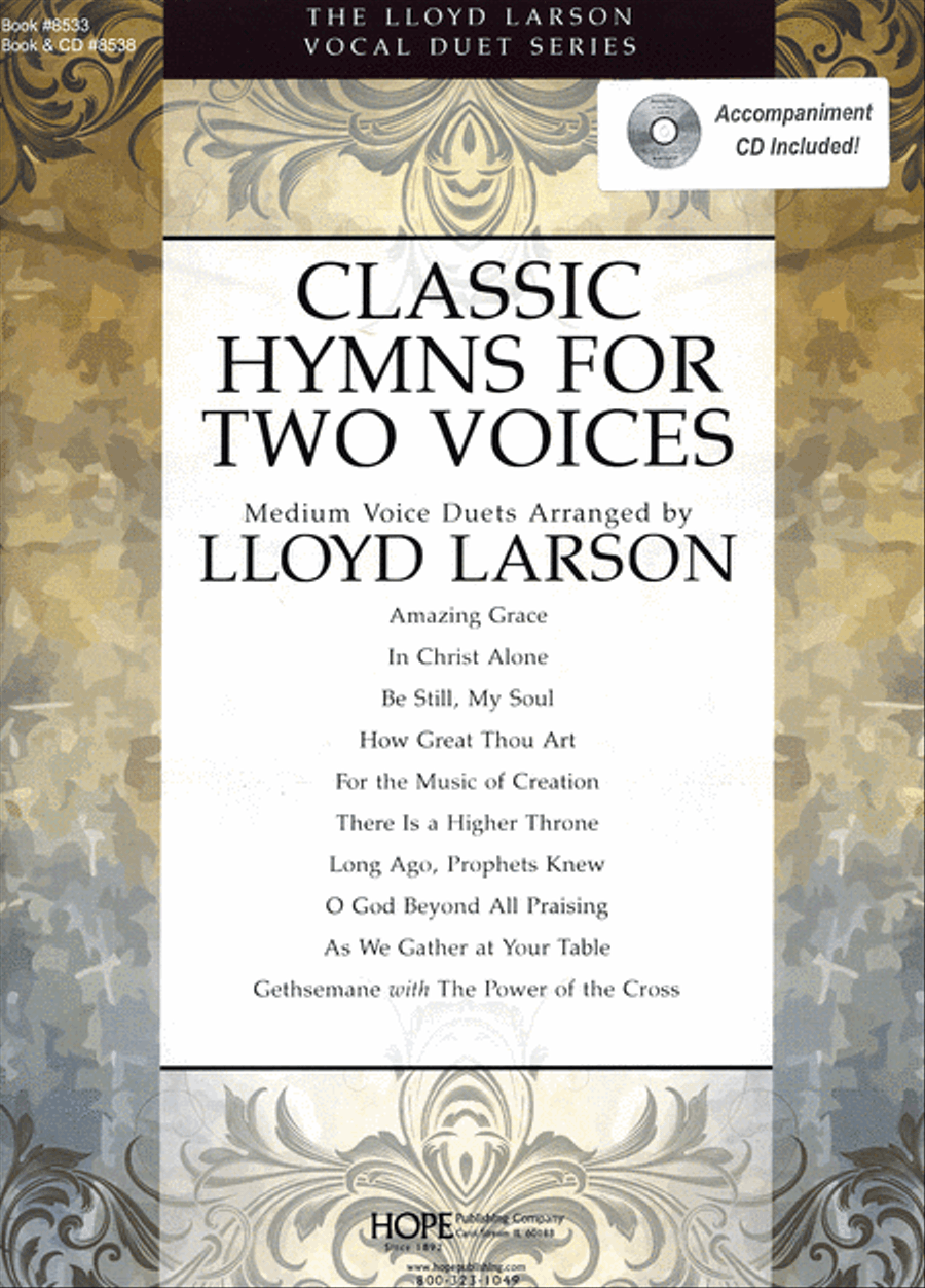 Classic Hymns for Two Voices, Vol. 1-Book and Accomp. CD Vocal Duet scores gallery preview page 1