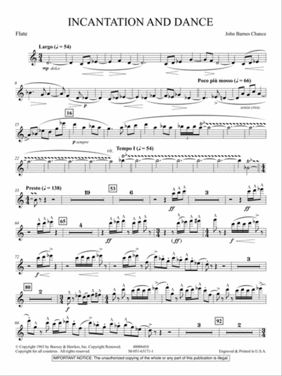 Incantation and Dance Concert Band scores gallery preview page 5