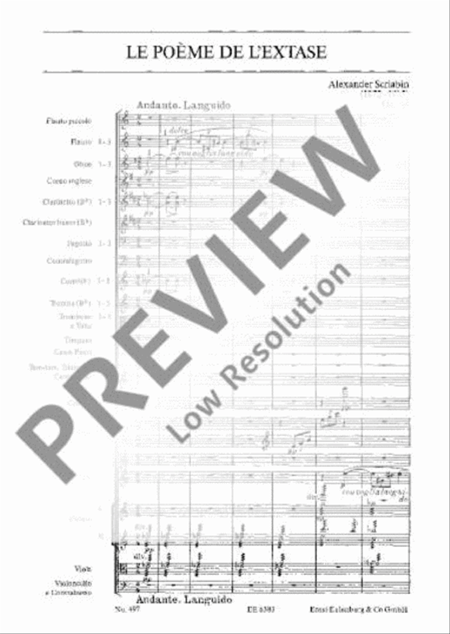 Le Poème de l'extase Orchestra scores gallery preview page 8