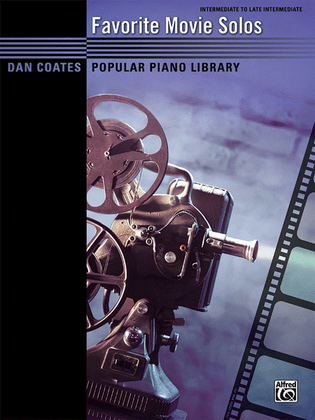 Book cover for Dan Coates Popular Piano Library -- Favorite Movie Solos