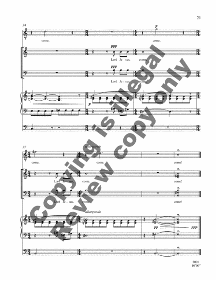 Revelation Motets 4-Part scores gallery preview page 8