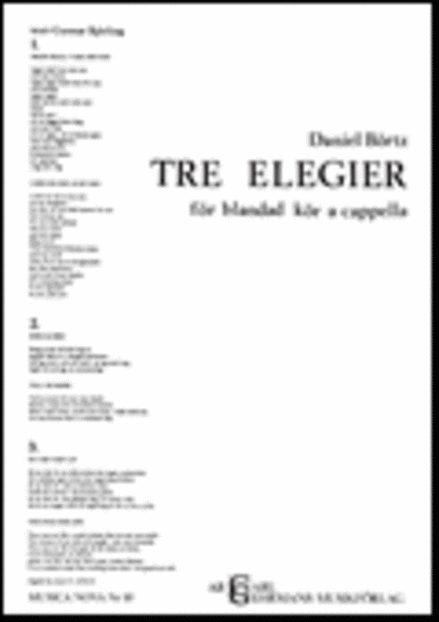 Tre elegier Tre elegier SSAATTBB scores gallery preview page 1