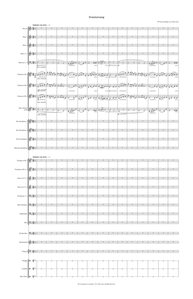 Sommarsang (Summer Song) for Concert Band (Score) image number null
