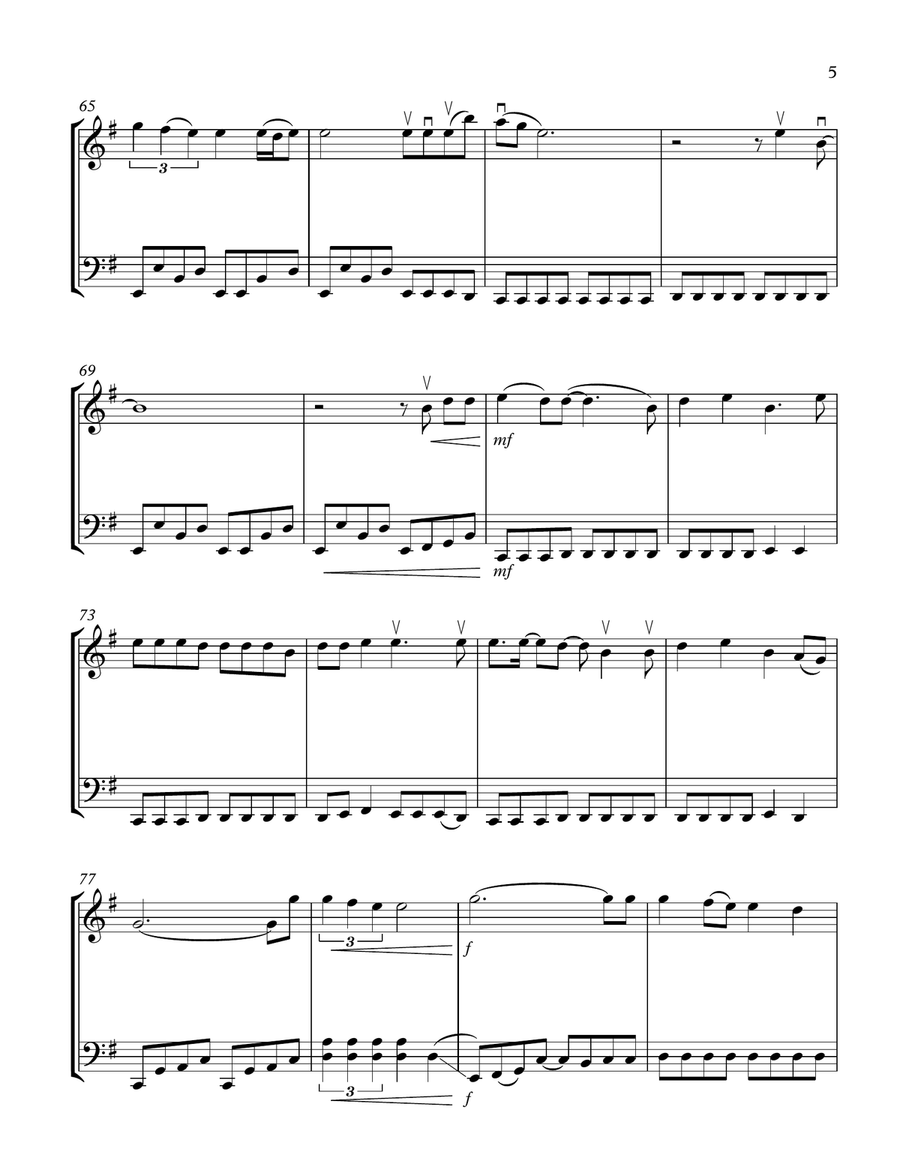 Livin' On A Prayer String Duet scores gallery preview page 5