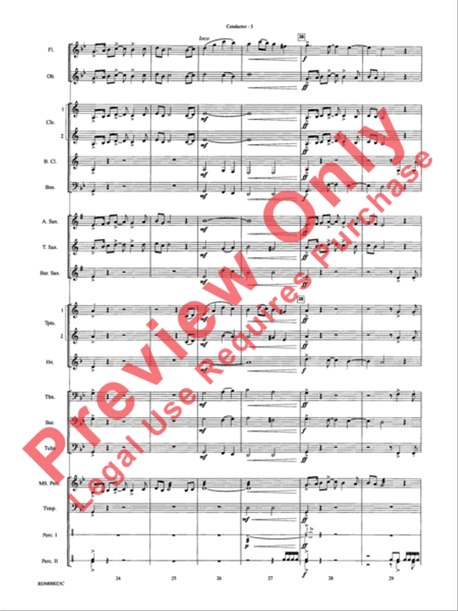 Under the Rice Moon Under the Rice Moon Concert Band scores gallery preview page 8