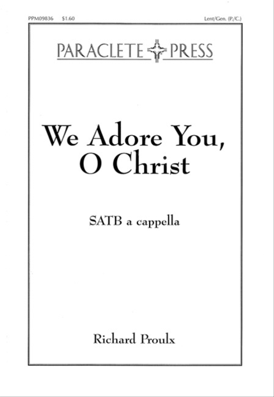 We Adore You O Christ 4-Part scores gallery preview page 1