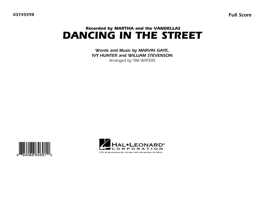 Dancing In The Street - Full Score Marching Band scores gallery preview page 1